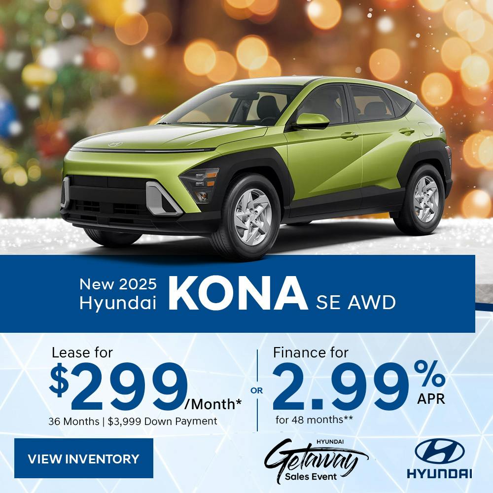 New 2025 Hyundai Kona SE AWD | Diehl Hyundai