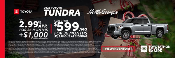 Toyota Tundra Special Offer | North Georgia Toyota