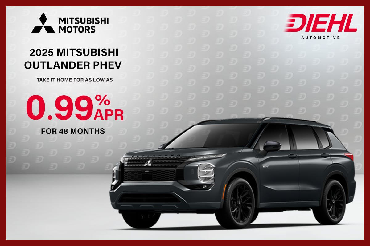 2025 Mitsubishi Outlander PHEV APR Offer | Diehl Mitsubishi