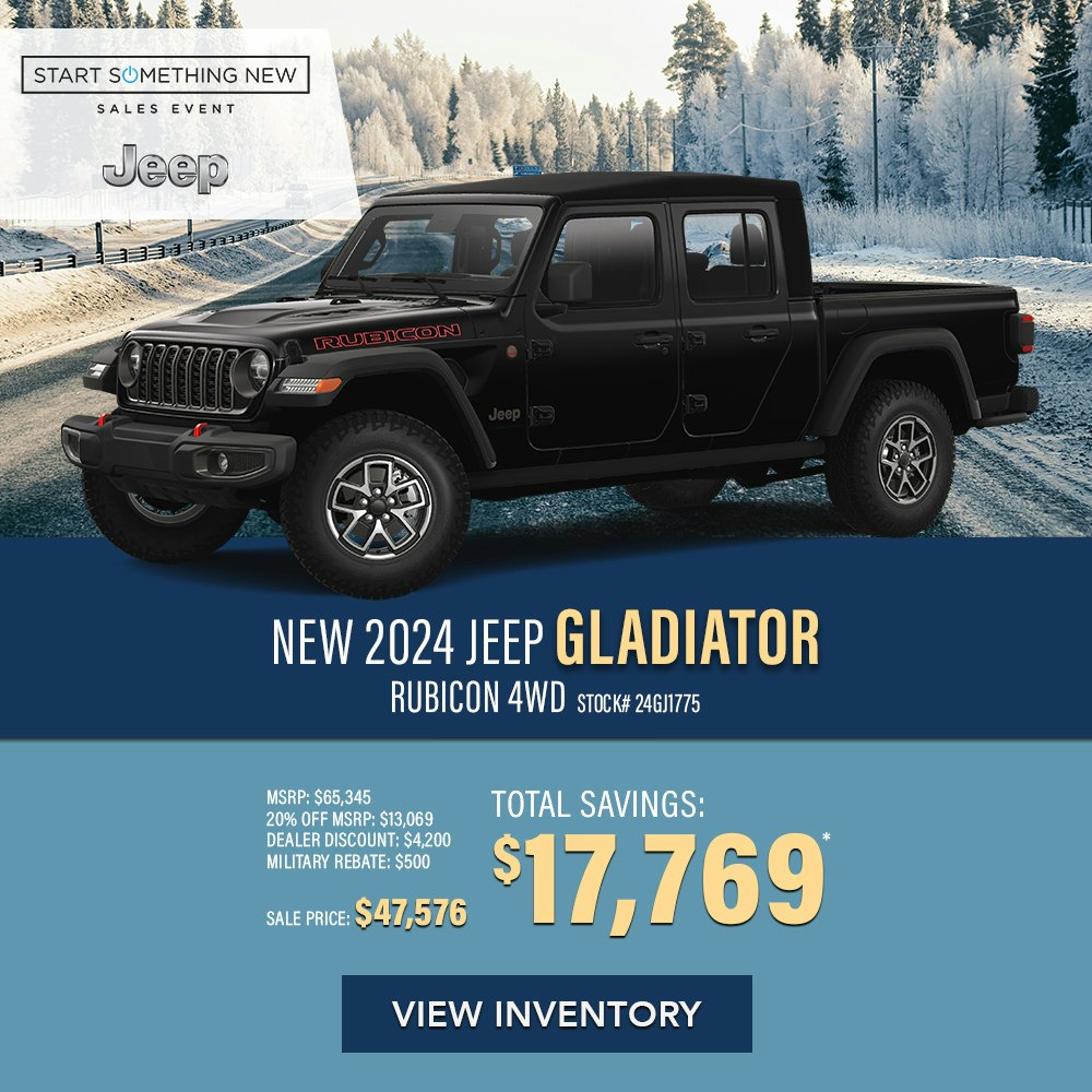 New 2024 Jeep Gladiator Rubicon 4WD