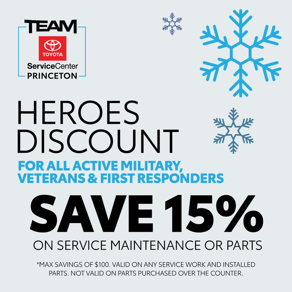 HEROES DISCOUNT | Team Toyota of Princeton