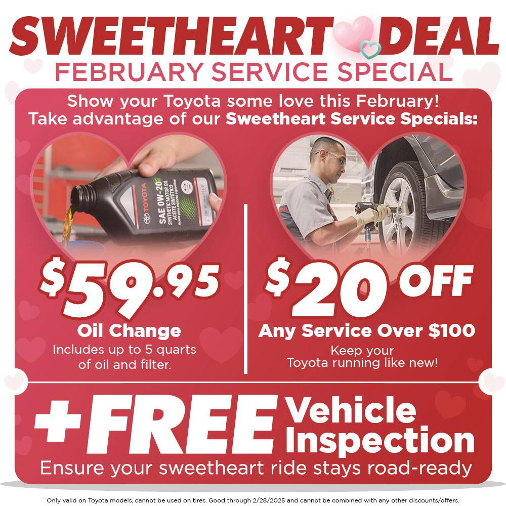 Sweetheart Deal – February Service Special | Jim Norton Toyota