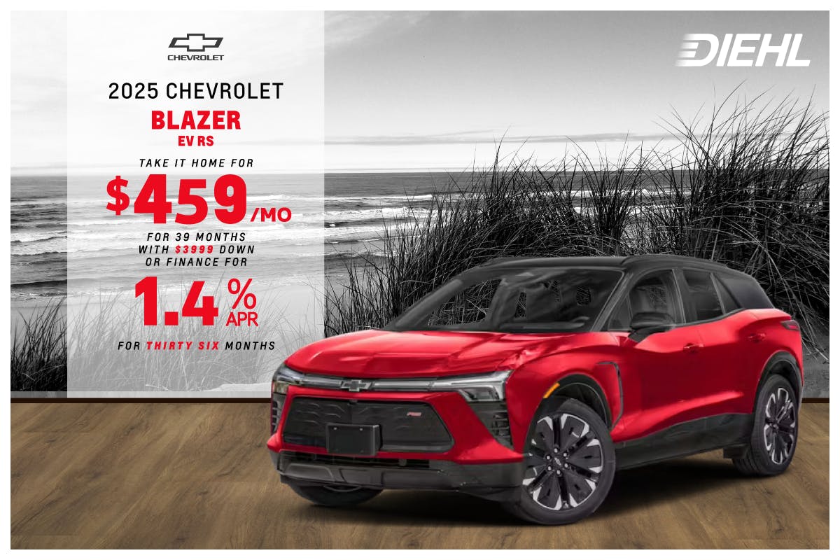 New 2025 Chevrolet Blazer EV RS | Diehl Chevrolet of Hermitage