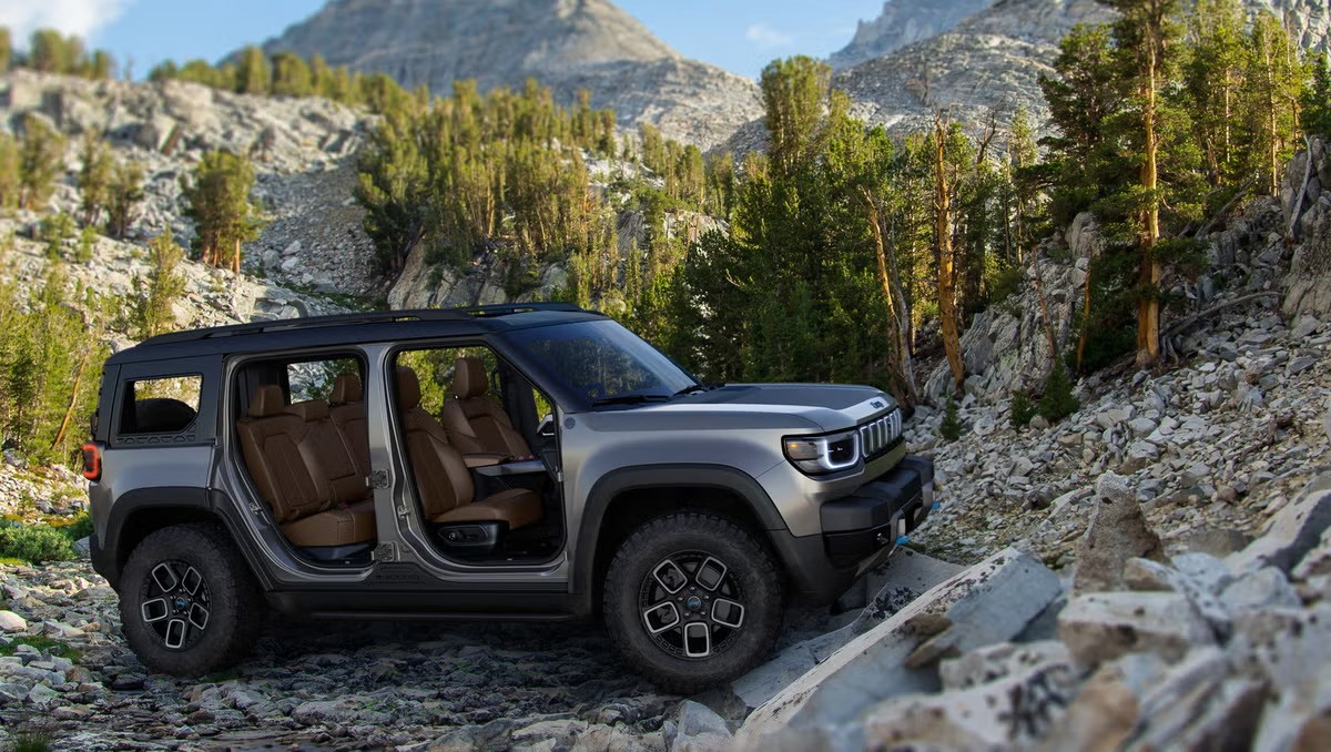 2026 Jeep Recon parked in a rocky clearing