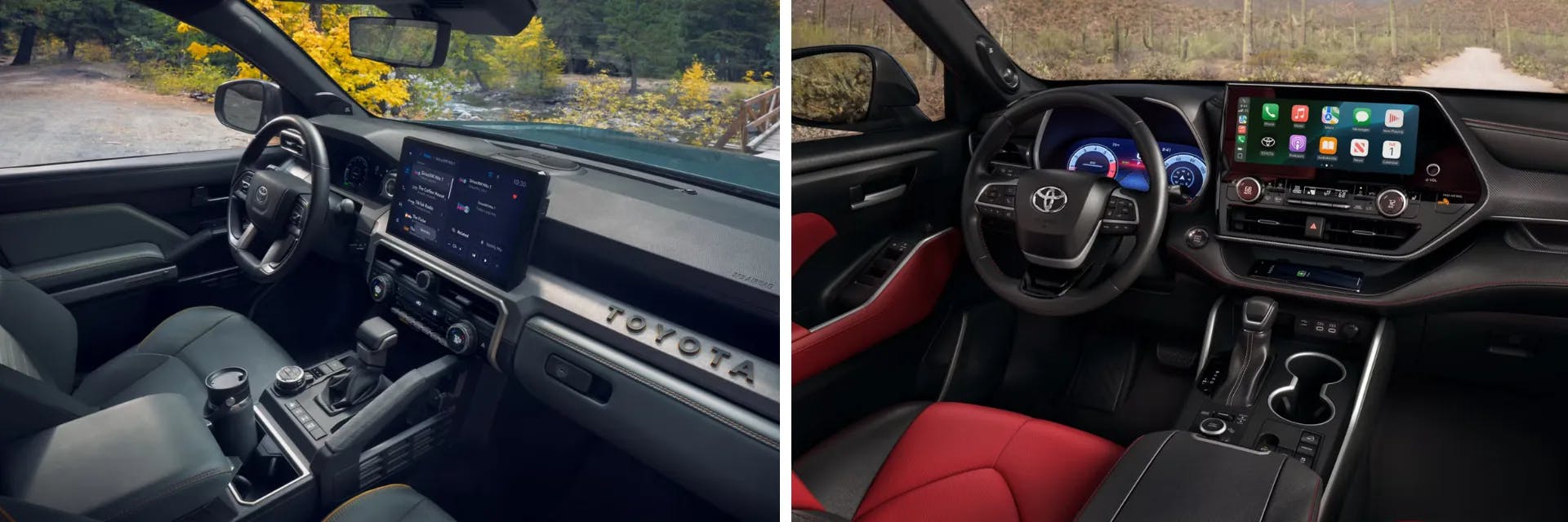 2025 Toyota 4Runner vs 2025 Highlander Interior