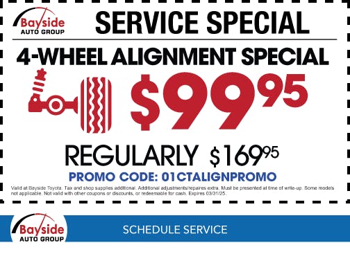 4 Wheel Alignment Special | Bayside Toyota