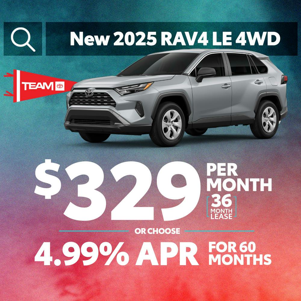 New 2025 Rav4 LE