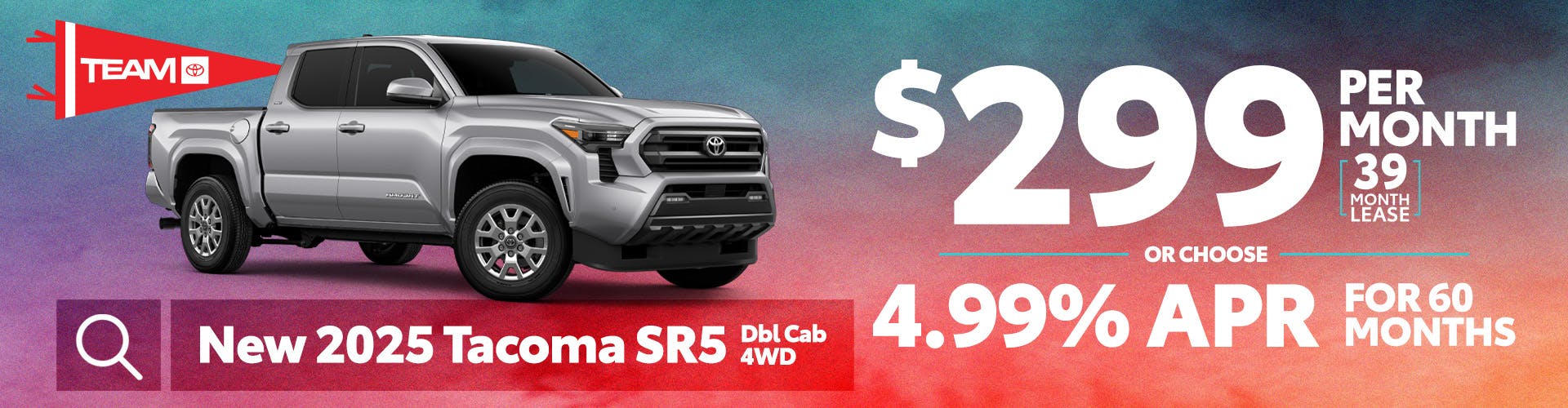 New 2025 Tacoma SR5