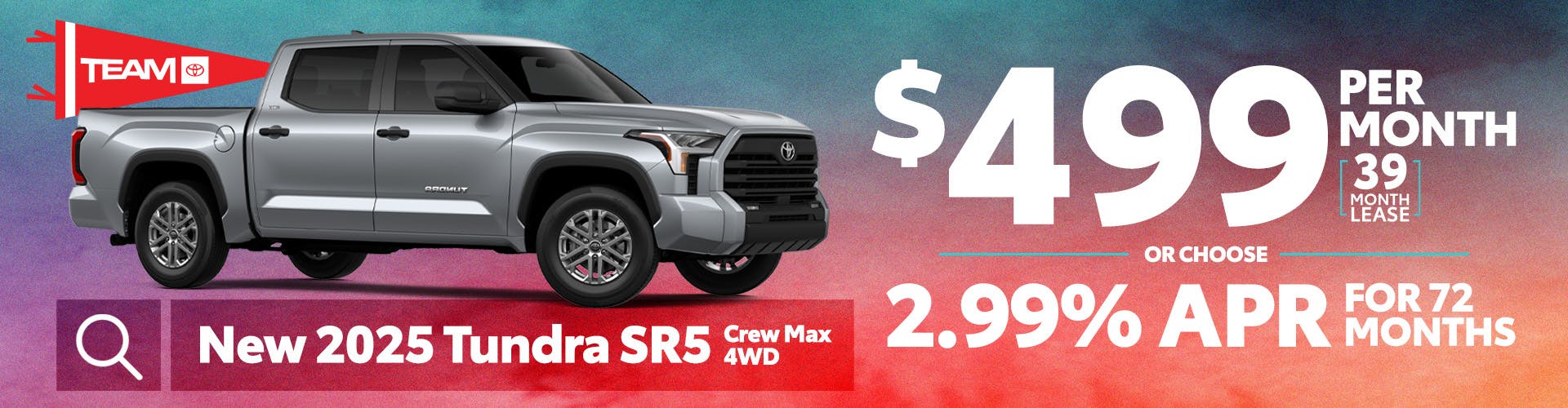 New 2025 Tundra SR5