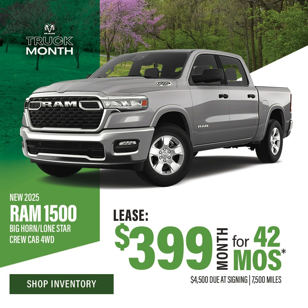 New 2025 RAM 1500 Big Horn/Lone Star Crew Cab 4WD