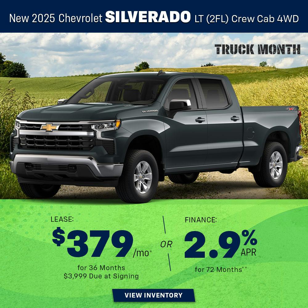 New 2025 Chevrolet Silverado LT(2FL) Crew Cab 4WD