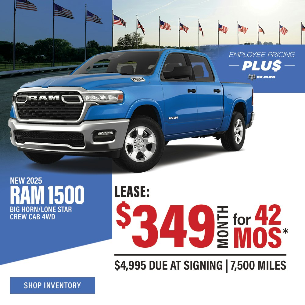 New 2025 RAM 1500 Big Horn/Lone Star Crew Cab 4WD