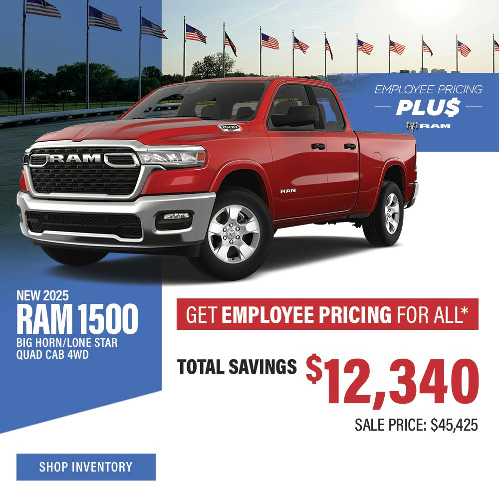New 2025 Ram 1500 Big Horn/Lone Star Quad Cab 4WD