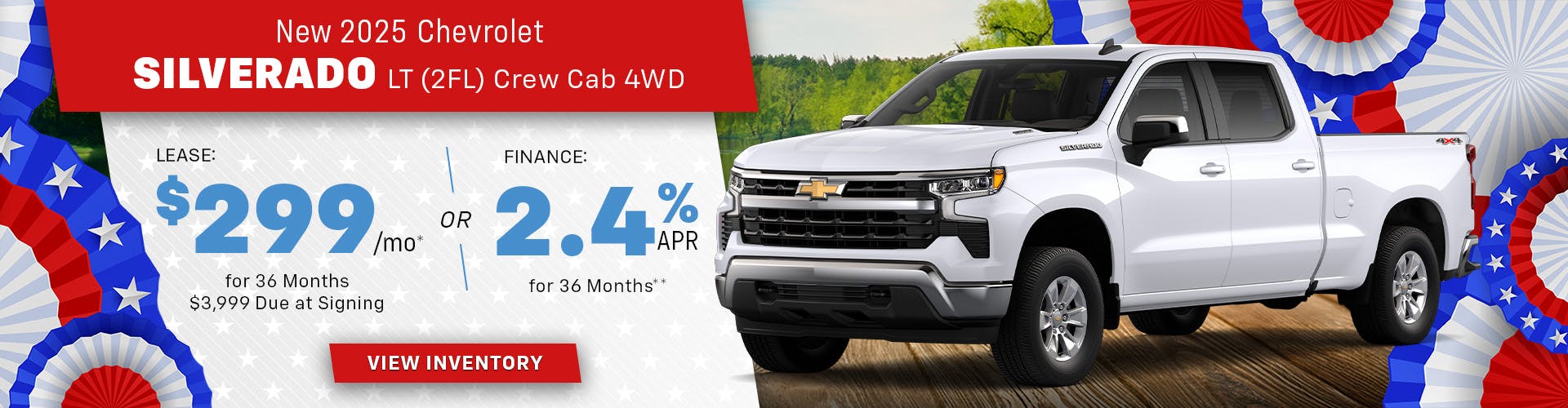 New 2025 Chevrolet Silverado LT(2FL) Crew Cab 4WD