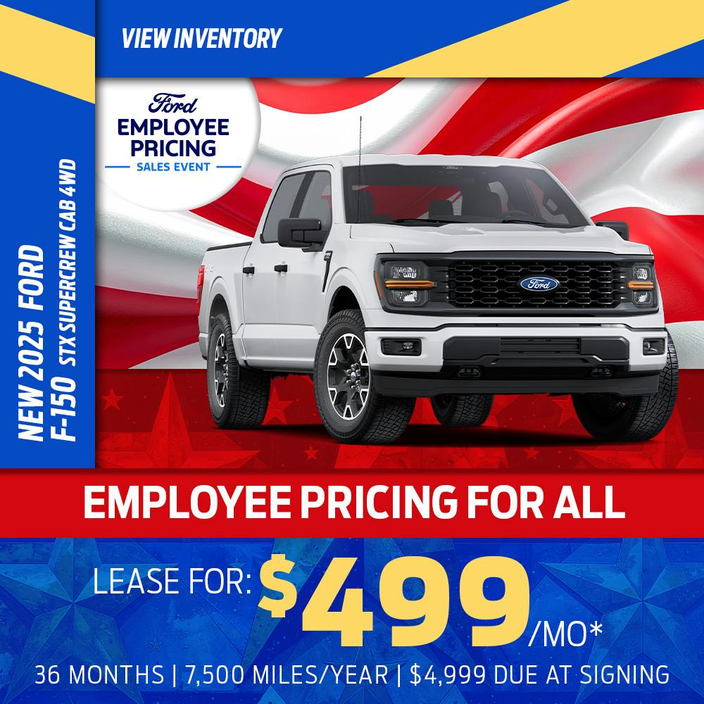 New 2025 Ford F-150 STX SuperCrew Cab 4WD