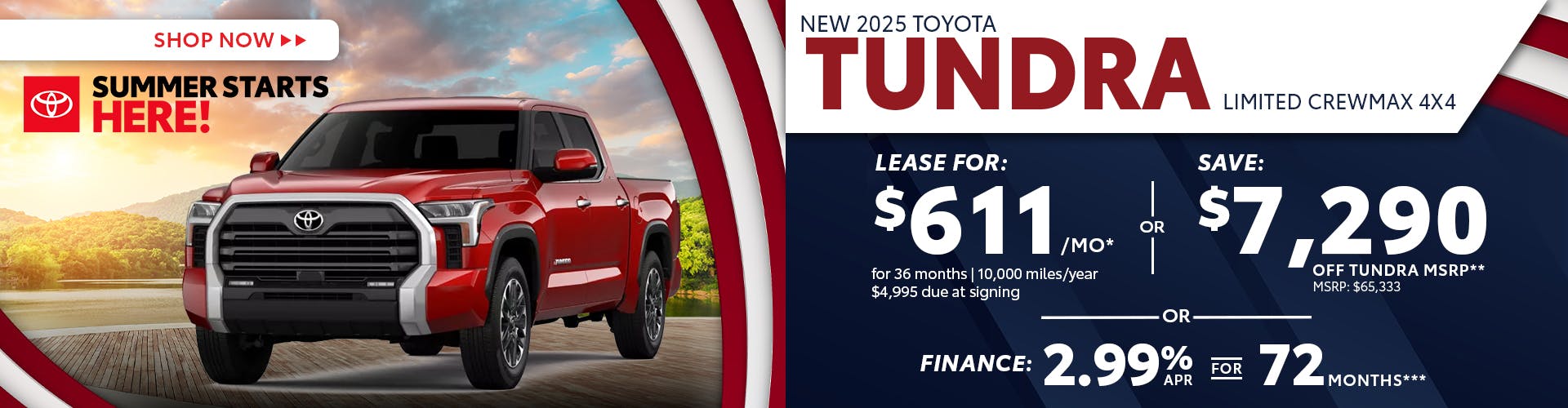 New 2025 Toyota Tundra Limited CrewMax 4X4
