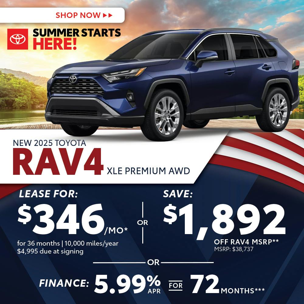 New 2025 Toyota RAV4 XLE Premium AWD