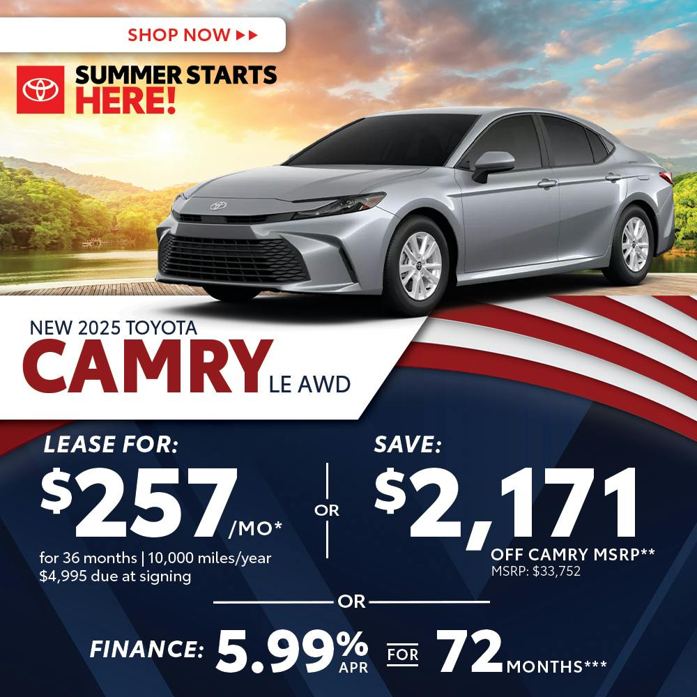 New 2025 Toyota Camry LE AWD