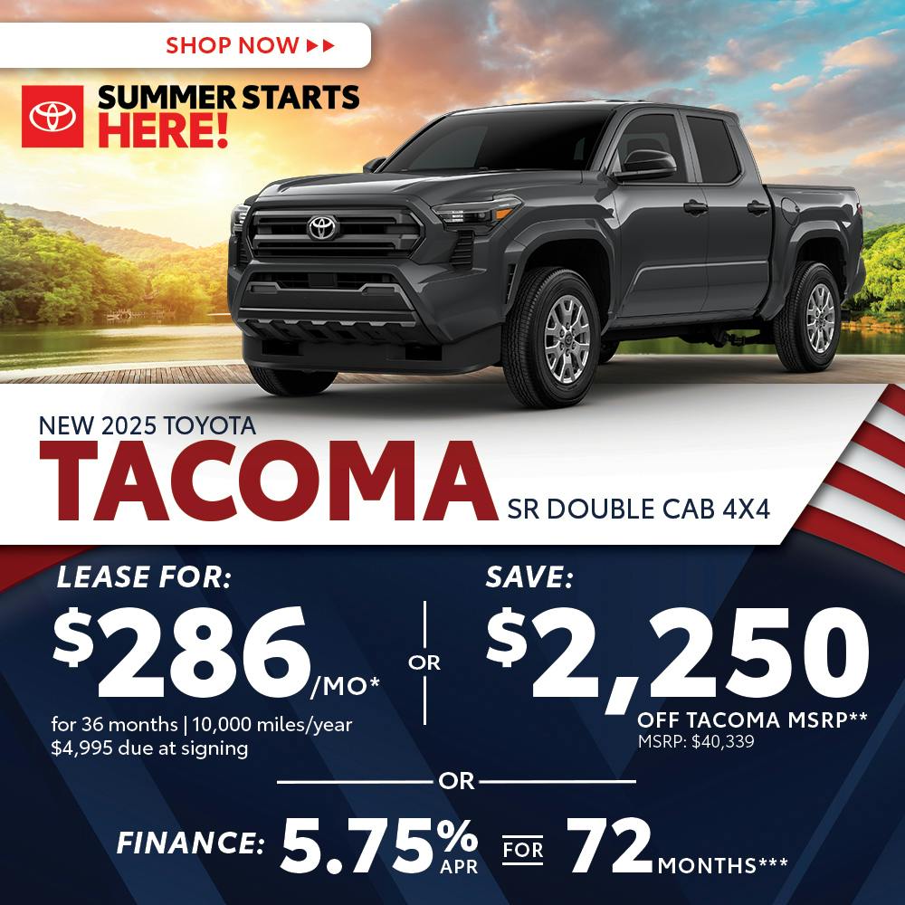 New 2025 Toyota Tacoma SR Double Cab 4X4