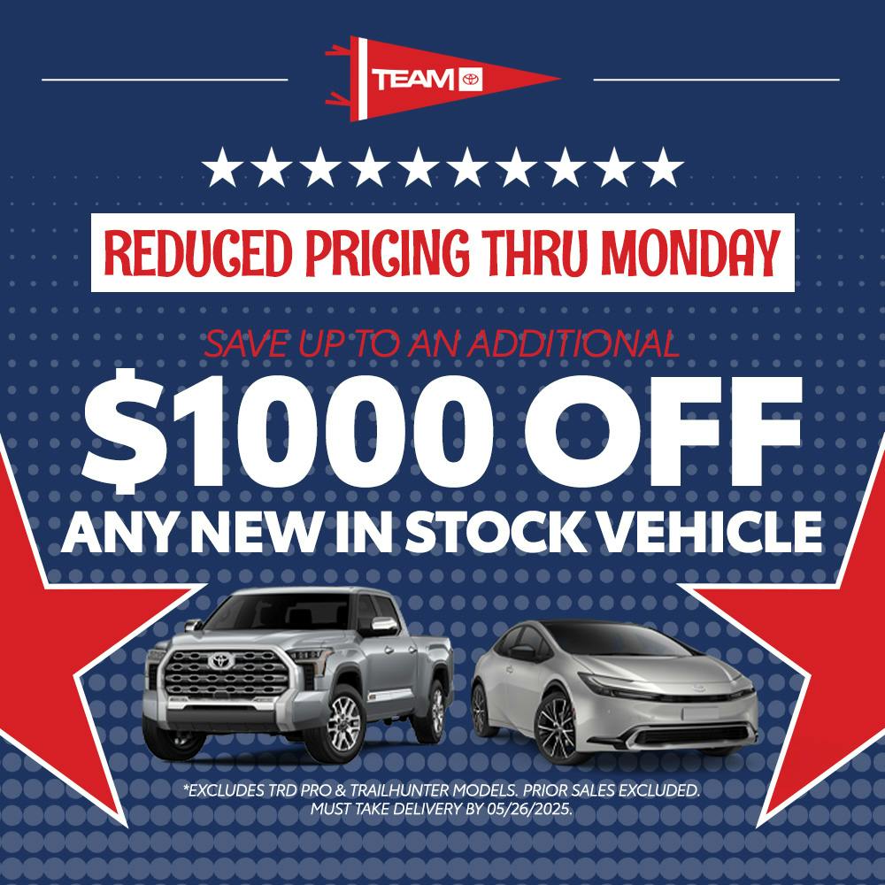 Memorial Day New Car Savings