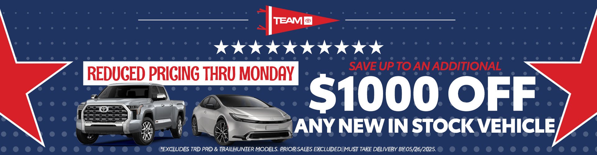 Memorial Day New Car Savings