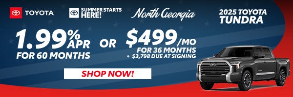 Toyota Tundra Special Offer | North Georgia Toyota