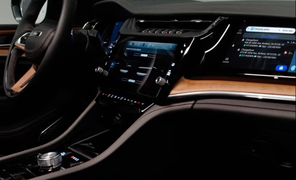 interior close-up of the new 2026 jeep grand cherokee