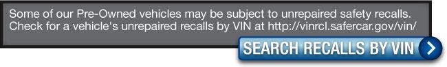 Search Recalls by VIN