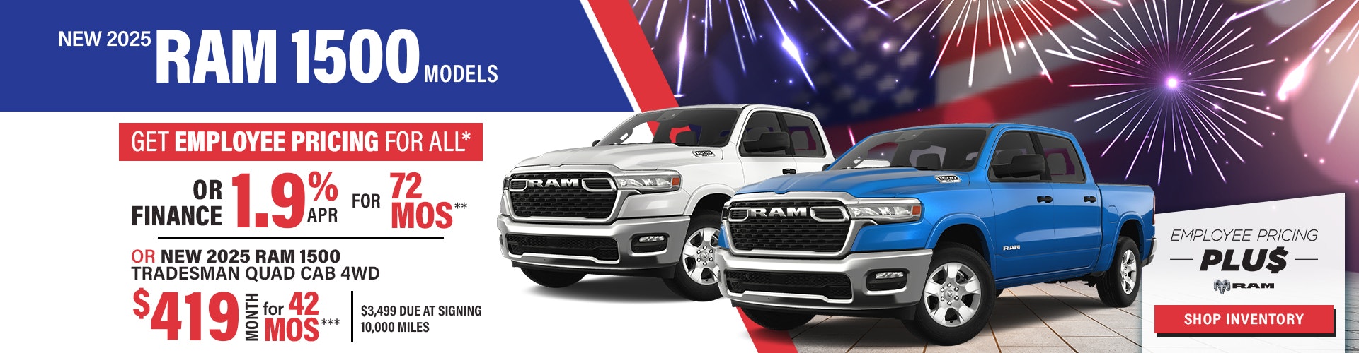 New 2025 RAM 1500 Models Tradesman Quad Cab 4WD