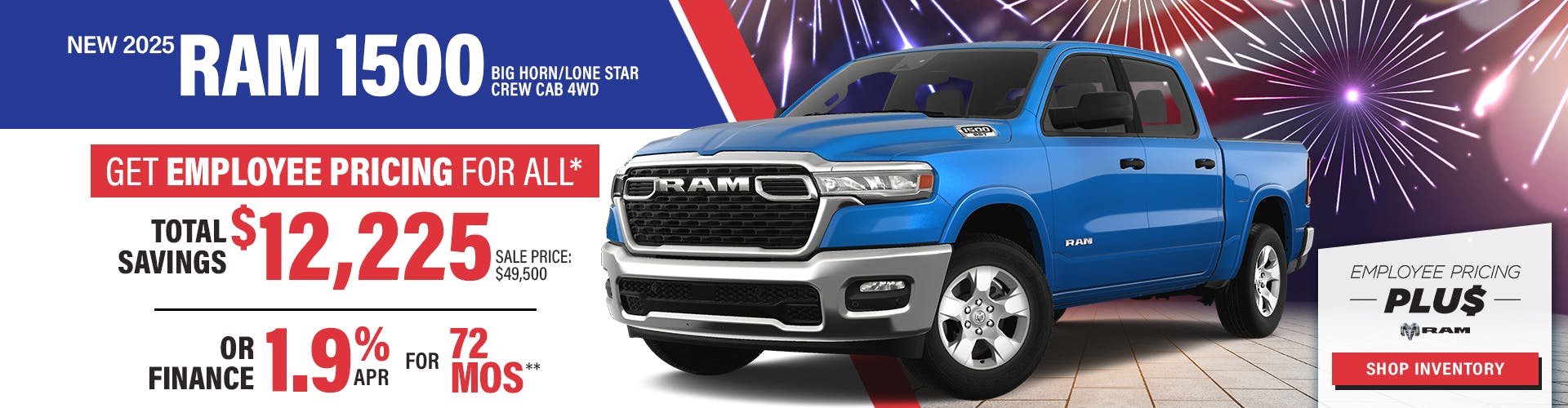 New 2025 Ram 1500 Big Horn/Lone Star Crew Cab 4WD