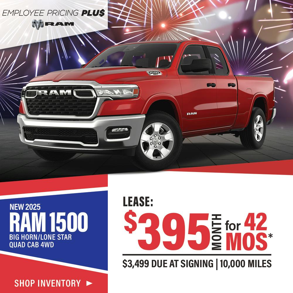 New 2025 Ram 1500 Big Horn/Lone Star Quad Cab 4WD