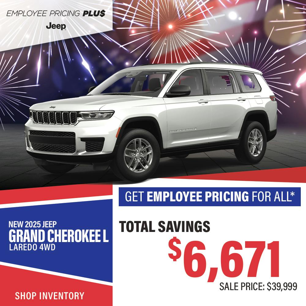 New 2025 Jeep Grand Cherokee L Laredo 4WD
