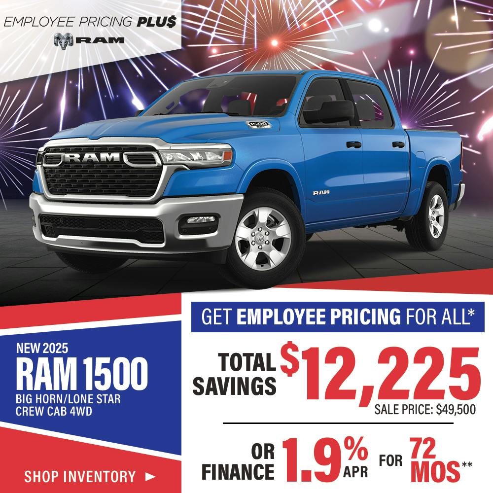 New 2025 Ram 1500 Big Horn/Lone Star Crew Cab 4WD