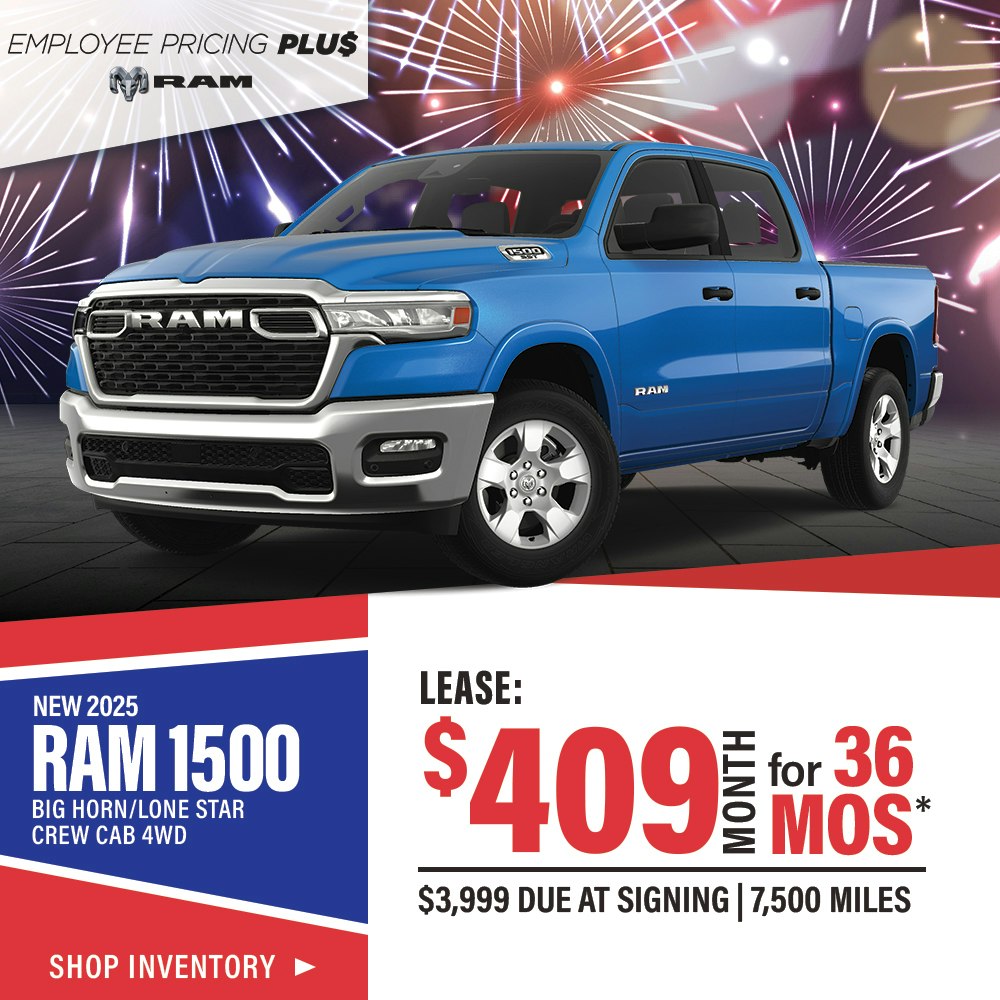 New 2025 RAM 1500 Big Horn/Lone Star Crew Cab 4WD