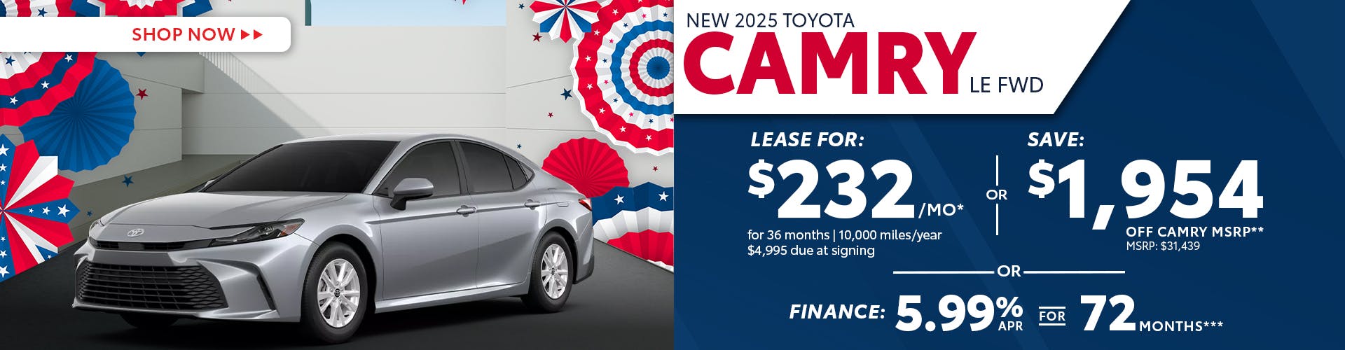 New 2025 Toyota Camry LE FWD