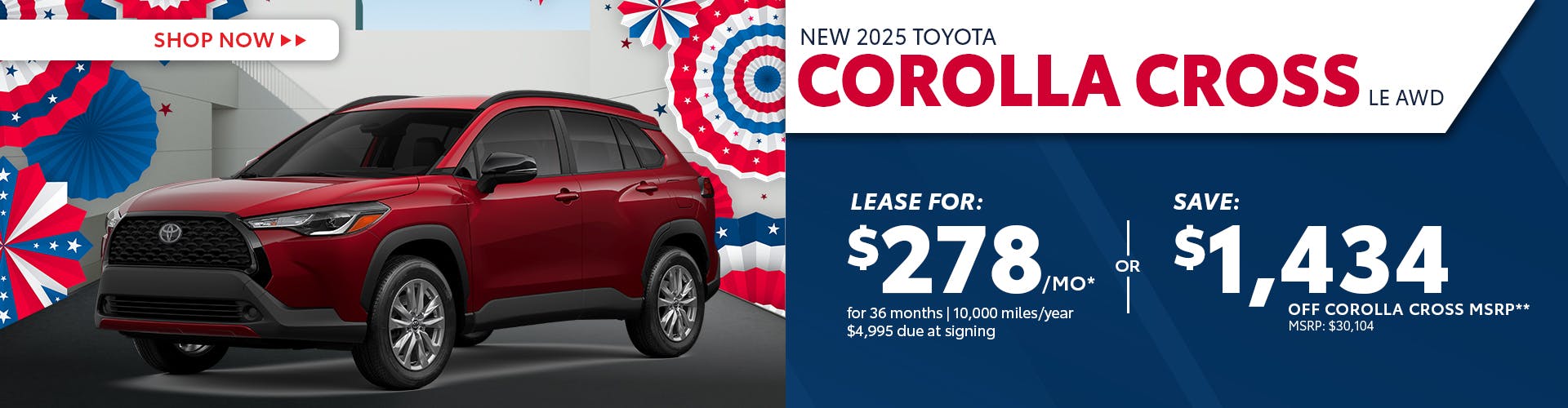 New 2025 Toyota Corolla Cross LE AWD