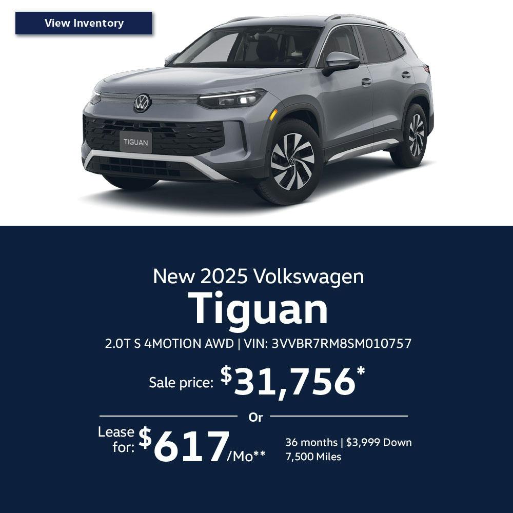 New Volkswagen Tiguan 2.0T S 4MOTION AWD