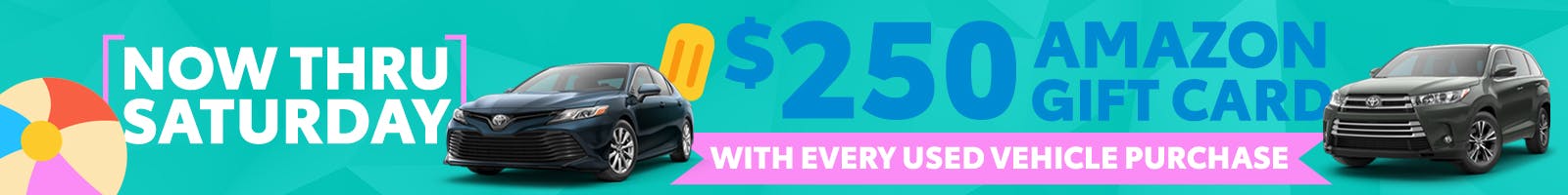 $250 Amazon Gift Card | Team Toyota of Princeton