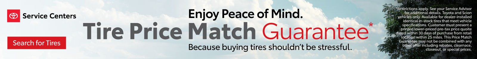 Tire Price Match Guarantee | Priority Toyota Springfield