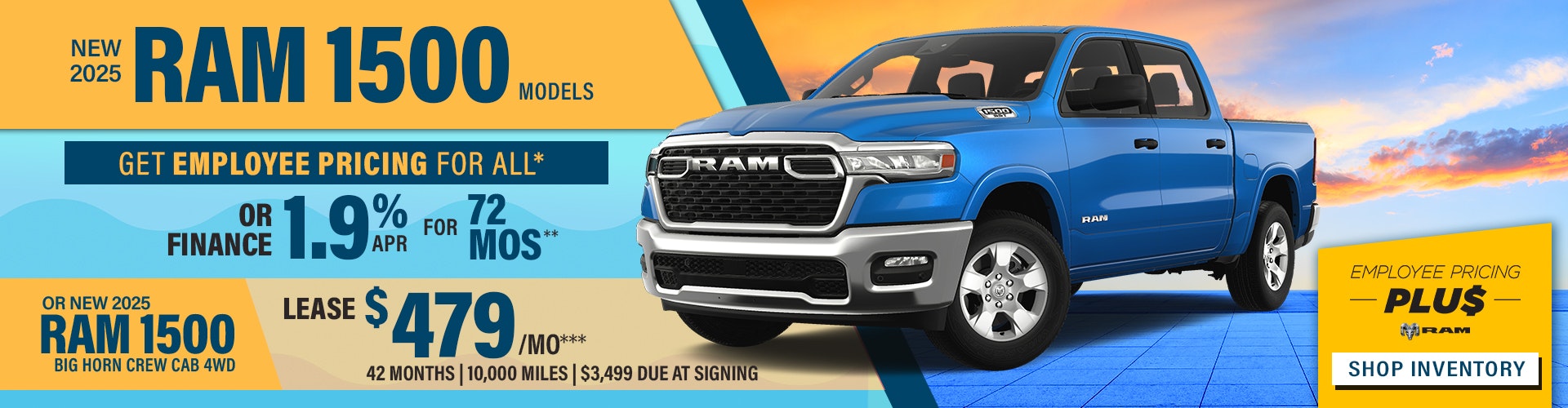 New 2025 RAM 1500 Big Horn Crew Cab 4WD