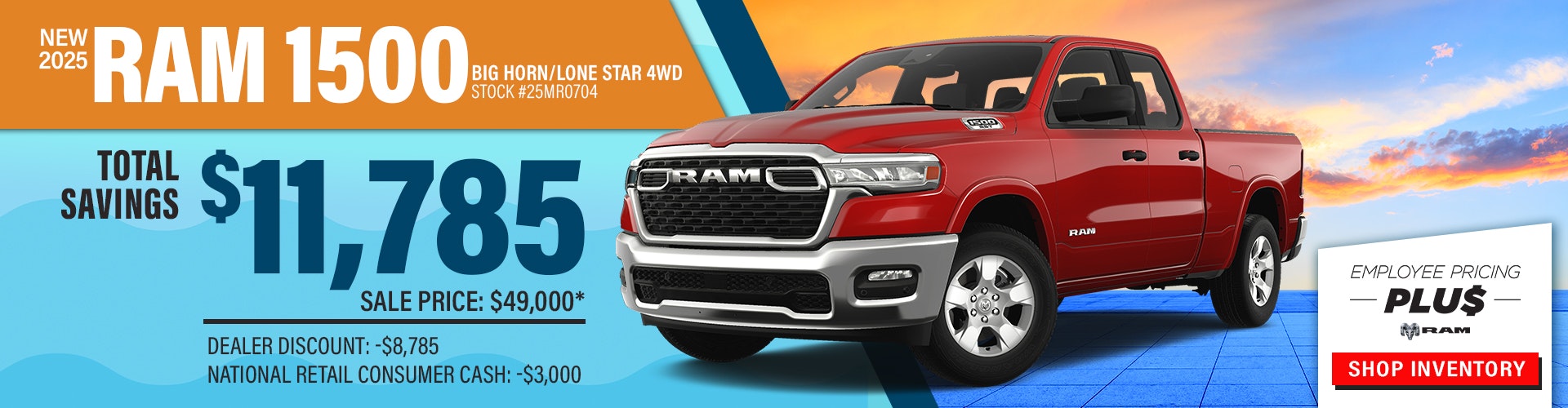 New 2025 RAM 1500 Big Horn/Lone Star 4WD