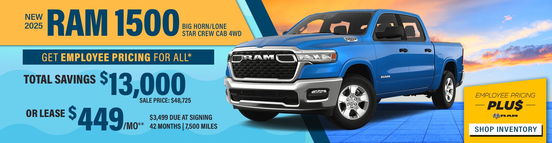 New 2025 Ram 1500 Big Horn/Lone Star Crew Cab 4WD