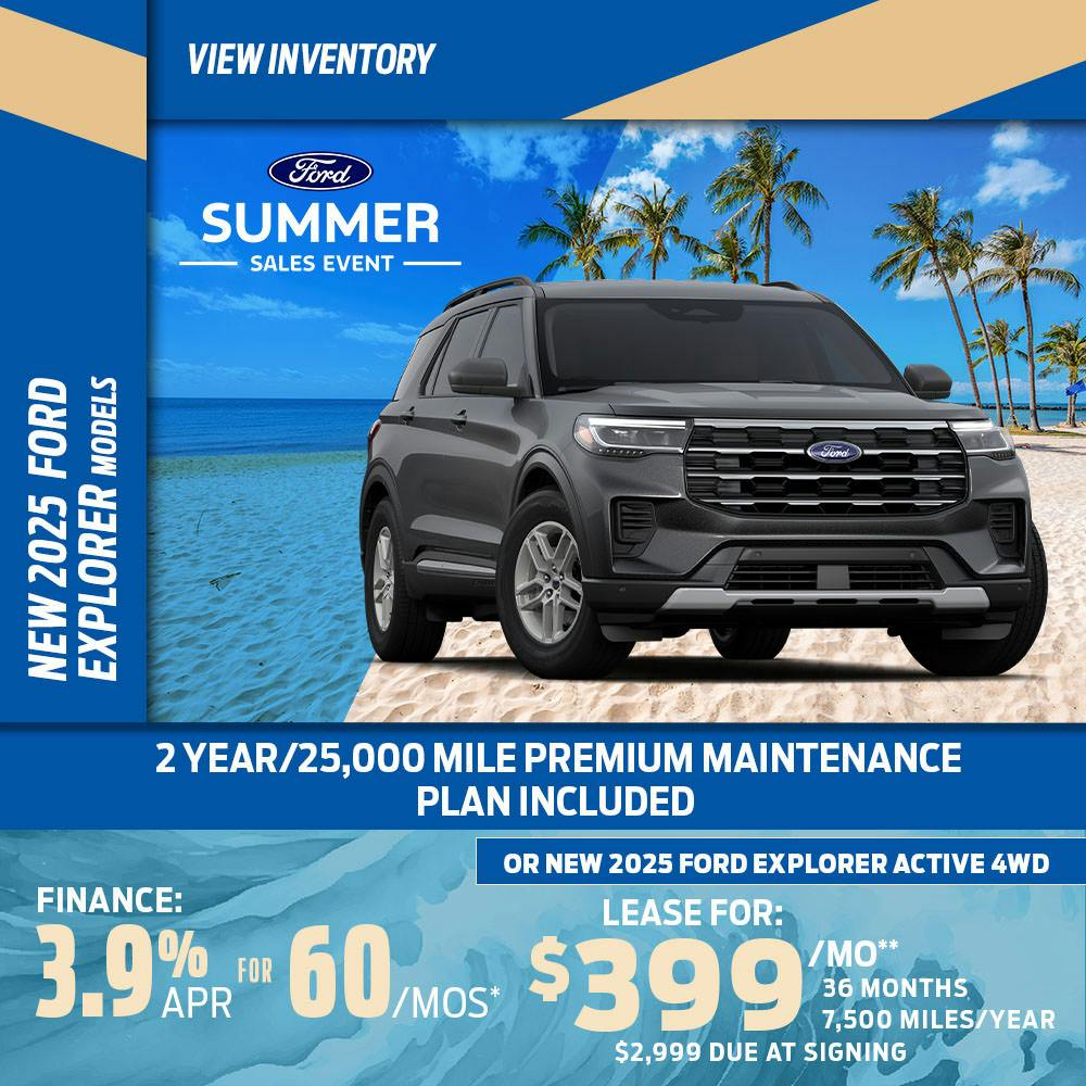 New 2025 Ford Explorer Models OR New 2025 Ford Explorer Active 4WD | Diehl Ford of Sharon