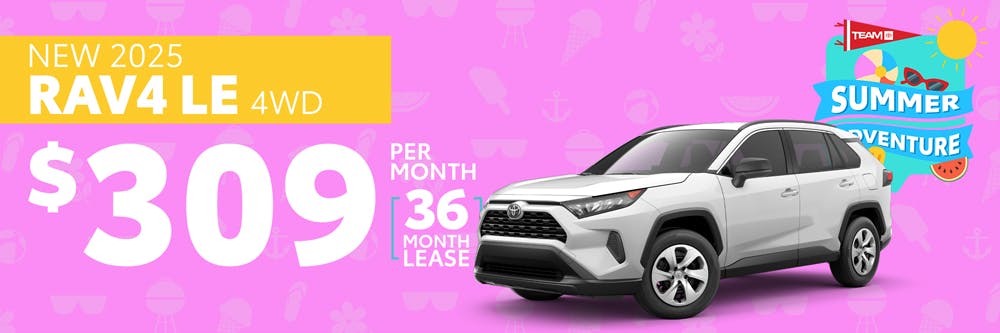 Summer Adventure – New 2025 Rav4 LE 4WD | Team Toyota of Princeton