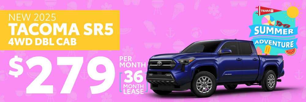 Summer Adventure – New 2025 Tacoma Lease | Team Toyota of Princeton