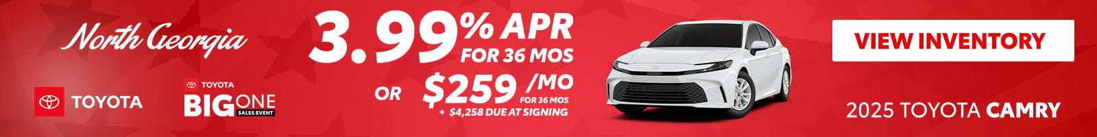 Toyota Camry Special Offer