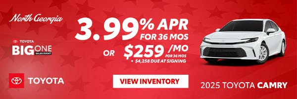 Toyota Camry Special Offer | North Georgia Toyota