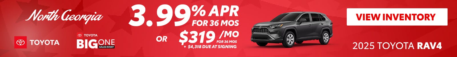 Toyota RAV4 Special Offer