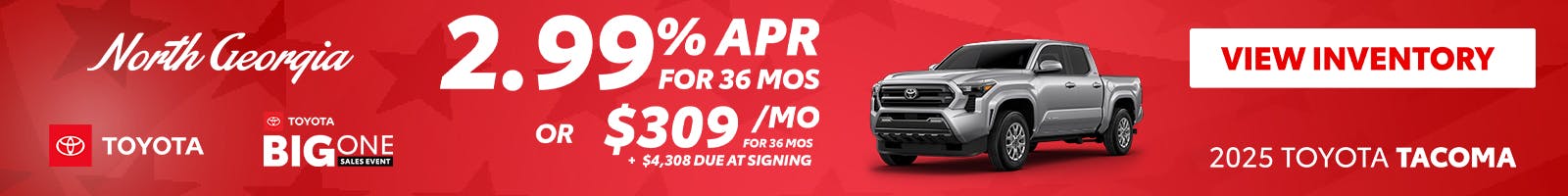Toyota Tacoma Special Offer