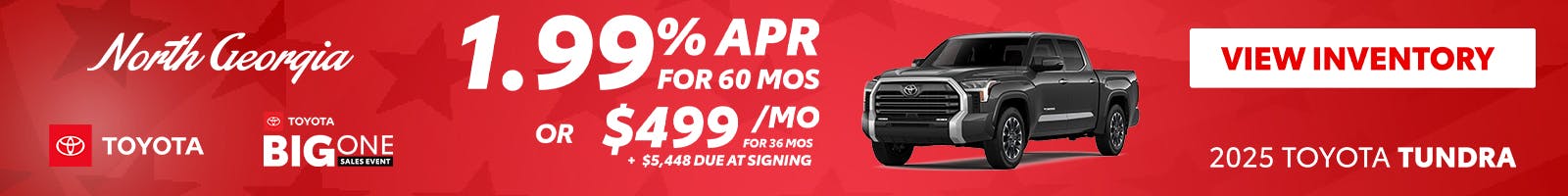 Toyota Tundra Special Offer